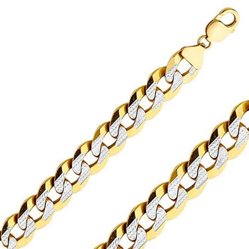Women Solid Cuban Pave Bracelet