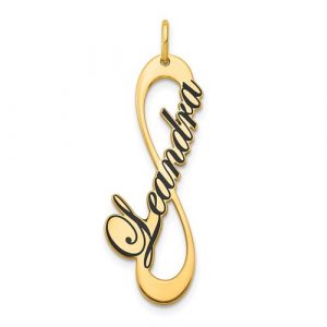 Epoxied Medium Infinity Name Charm