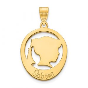 Girls Head With Name