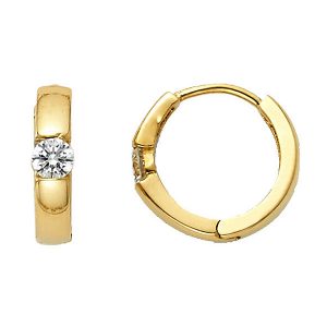 CZ Huggies Earrings - ER1104