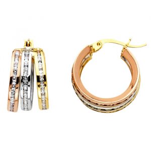CZ Hoop Rings - ER1145