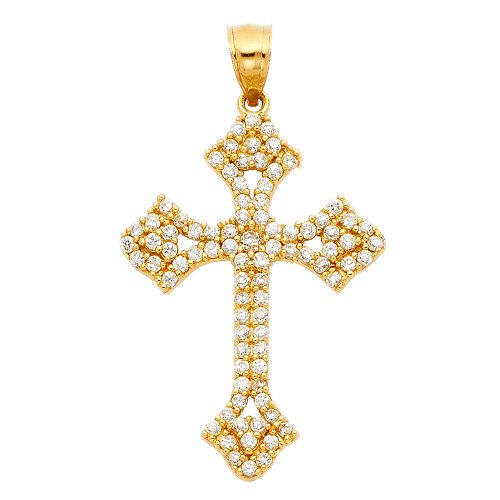 CZ Cross Pendants - PT1050