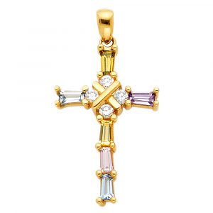 CZ Cross Pendants - PT818