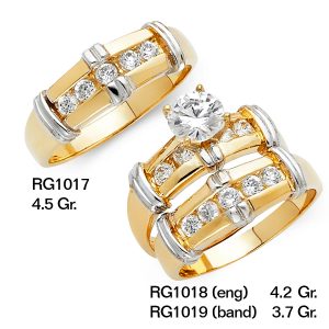 CZ Wedding Trio Sets - RG1017