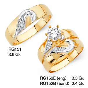 CZ Wedding Trio Sets - RG151