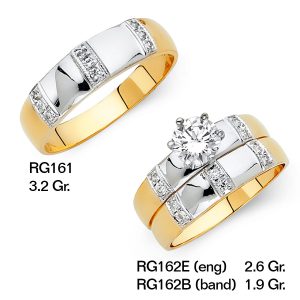 CZ Wedding Trio Sets - RG161