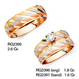 CZ Wedding Trio Sets - RG2395