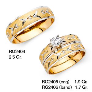 CZ Wedding Trio Sets - RG2404