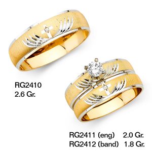 CZ Wedding Trio Sets - RG2410