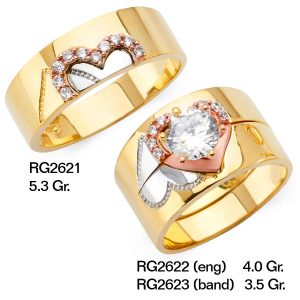 CZ Wedding Trio Sets - RG2621