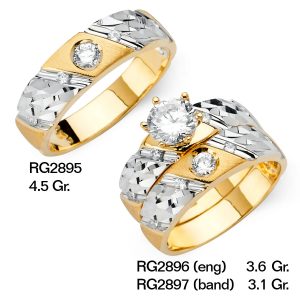 CZ Wedding Trio Sets - RG2895
