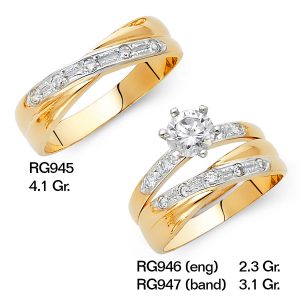 CZ Wedding Trio Sets - RG945