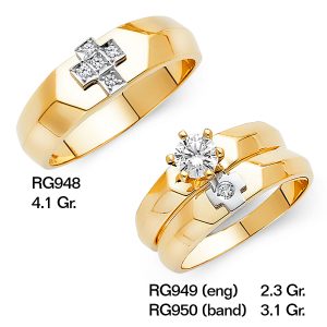 CZ Wedding Trio Sets - RG948