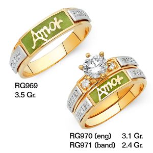CZ Wedding Trio Sets - RG969