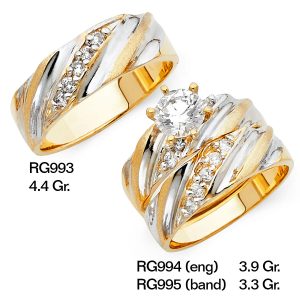 CZ Wedding Trio Sets - RG993