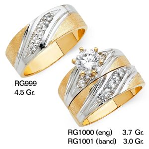 CZ Wedding Trio Sets - RG999