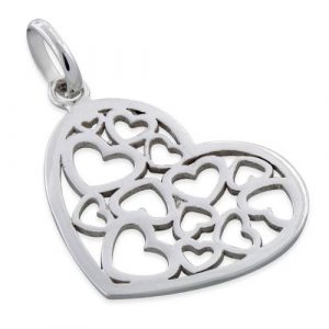 Sterling Silver Multiple Heart Pendant